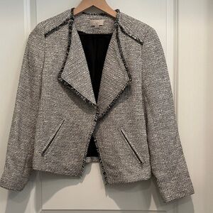 LOFT Tweed Moto Blazer